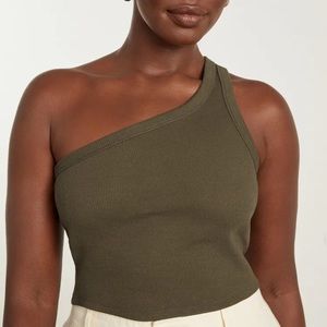 The Ribbed One-Shoulder Tank